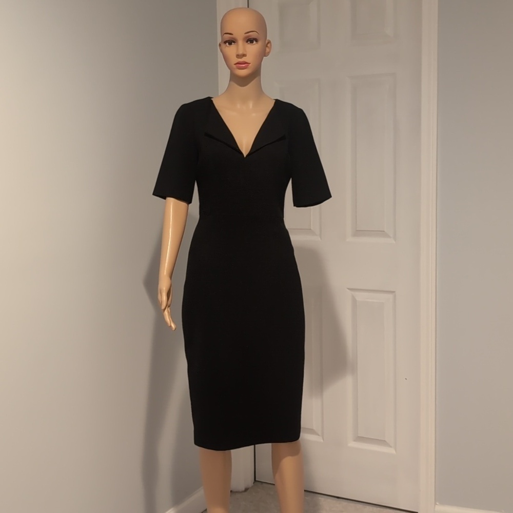 Black halo pencil dress